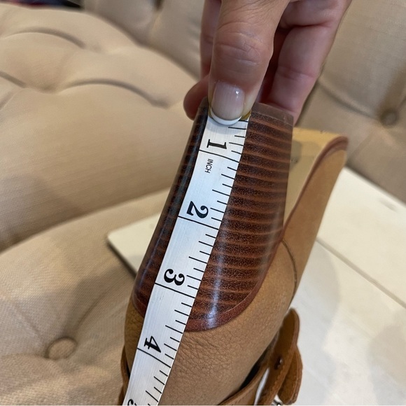 Rag & BONE Ankle Booties Boots Size 6.5 Beige HARROW Leather Belted. - Picture 12 of 12